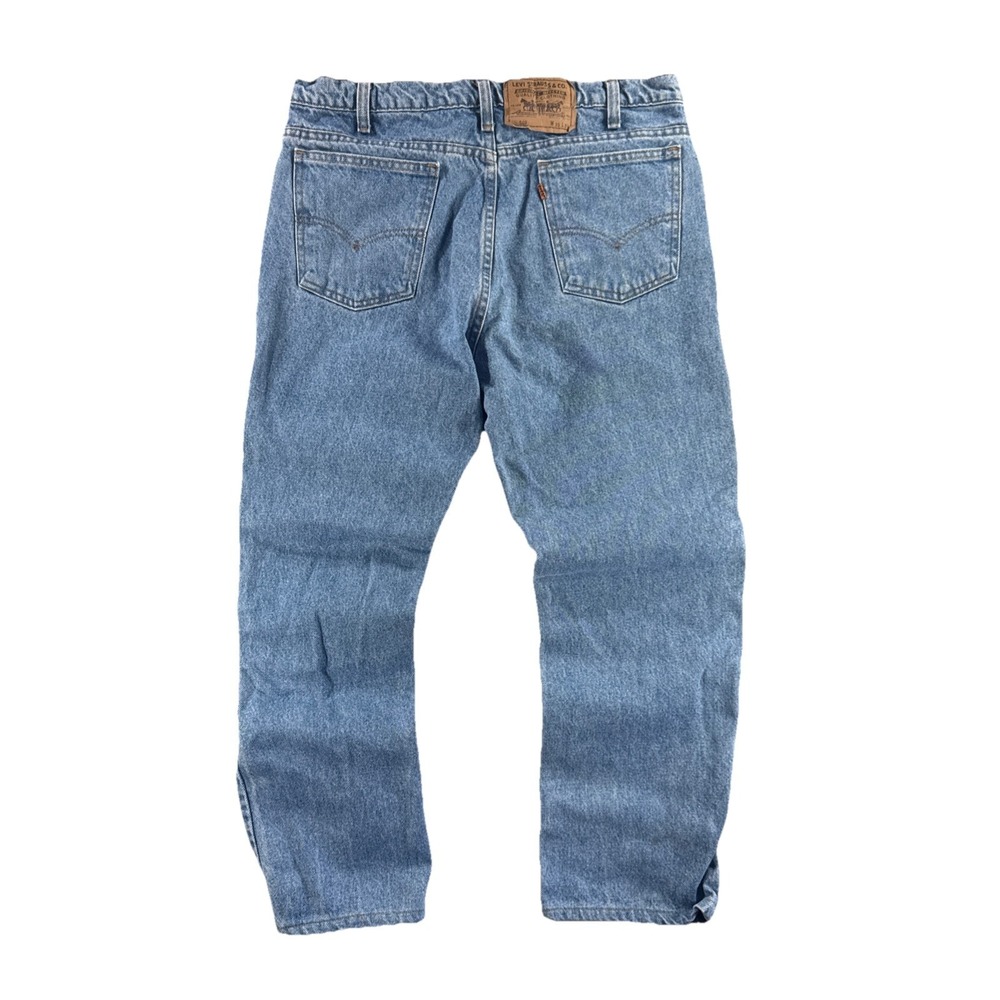 Vintage 509 Levi's Jeans Men's 35x31 Orange Tab Made In USA Light Wash Fit 32x25